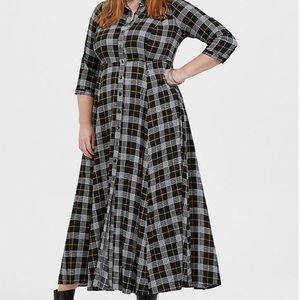 Plaid Maxi Dress
